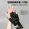 Guantes sin dedos ligeros de malla transpirable anti-UV para terapia de luz, no oscurecen las manos, no sudan, herramienta especializada para manicuras