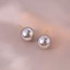 Brincos para Mulheres Estilo Japonês e Coreano Brincos de Pérola para Mulheres Estilo Hepburn Retrô Francês Brincos Simples e Modernos Brincos Populares