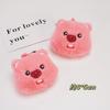 Enfeites de Cabeça de Castor, Acessórios de Pelúcia, Sapatos Infantis, Chapéus, Roupas, Acessórios Artesanais, Grampos de Cabelo, Acessórios de Cabelo, Urso Morango Fofo e Divertido