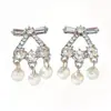Suaves y Dulces_ Exquisitos Pendientes de Borla con Diamantes Brillantes, Pendientes de Moda Elegantes y Llenos de Diamantes