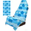 Nueva funda de asiento de coche y toalla de playa dos en uno de comercio exterior, suministro directo, toalla de playa impresa de fibra ultrafina engrosada