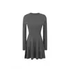 Vestido de Punto Retorcido Estilo Hepburn para Mujer en Otoño e Invierno Nuevo Estilo de Alta Gama Aspecto Adelgazante en la Cintura Falda Interior para Vestir