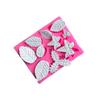 Molde de silicona líquida combinado de hoja de rosa de hoja de arce, herramienta de modelado para decoración de fondant, arcilla polimérica blanda, epoxi, yeso