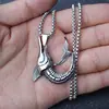 2026 Nuevo Producto Transfronterizo Colgante de Acero de Titanio Vintage Cobra Colgante para Hombre Serpiente Venenosa Feroz Collar de Animales Venta al por Mayor