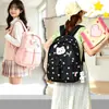 Mochila Escolar Gran Capacidad Mochila Patrón de Estrellas Mochila Versátil Viaje Diario Bolsa Escolar para Estudiante
