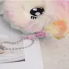 Porta-moedas de unicórnio brinquedo de pelúcia cabelo longo Bolsa infantil estudantil portátil armazenamento bolsa para fones de ouvido porta-moedas de pelúcia
