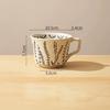 Taza de cerámica nórdica sencilla pintada a mano para el hogar, taza de agua creativa y distintiva, taza de café de cerámica gruesa