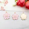 1 Pingente de Acessório para Joias DIY, Acessório de Liga de Esmalte Florido da Moda, Pulseira Flor de Cinco Pétalas, Colar, Pingente de Brinco
