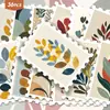 36 Peças de Adesivos de Carimbo Floral Morandi, Estilo Ilustração Vintage, para Diário, Cartões Guka e Decoração de Mala, Atacado