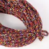 Gorro de Colores Hilo Mezclado a Mano Hilo de Arte de Nicho Banda para el Cabello Tejida a Mano Pendientes Hilo para Joyería Suministro Directo de Fábrica
