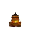 Luz de Noche de Edificio Antiguo Luminosa Cultural y Creativa Resina Torre de Madera Souvenir Turístico Magnético Luminoso Tridimensional para Refrigerador Personalización