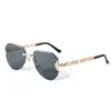 Elegantes Gafas de Sol Sin Montura Hombres Mujeres Gafas de Sol Viaje Vacaciones Tonos Gafas UV400
