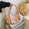 Bolsa de Ombro Retro de Bolinhas Estilo Coreano de Nicho, Bolsa Casual Diária para o Dia a Dia, Bolsa de Ombro Personalizada na Moda