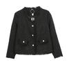 Suéter Ligero de Cuello V Dulce para Mujer Mayor, Estilo Otoño Nuevo, Delgado, con Borlas, Top 330715