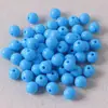 Cuentas Redondas de Acrílico Color Caramelo Color Sólido Agujero Recto de 6-30mm Cuentas Sueltas para Cadena de Teléfono DIY Pulsera Materiales para Cuentas al por Mayor