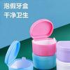 Caixa de Dentadura para Idoso Caixa de Limpeza e Armazenamento de Dentadura Completa com Rede de Filtro Caixa de Armazenamento Suporte Caixa de Dentadura Portátil