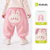 Dududu Casa Calças Infantis Inverno Meninos Calças Longas Quentes Roupas de Inverno Meninas Calças Casuais Fofas Roupa Casual Bebê Roupas Infantis