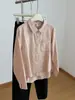 Camisa de Algodón Puro con Bolsillo en Solapa Artístico para Mujer 2026 Otoño Holgada Versátil Casual Manga Larga Camisa para el Trabajo Nuevo Estilo