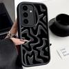 Funda para Teléfono Samsung S24Ultra Camuflaje Rayada A54 Color Sólido Todo Incluido S23FE Funda Protectora Resistente a Caídas