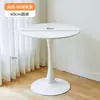 Mesa de Centro de Recepción para Negociaciones de Empresa Moderna Simple Mesa Redonda Grande para Sala de Estar, Estudio, Balcón, Mesita de Noche Combinación de Mesa y Sillas de Comedor