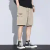 Nuevos Pantalones Cortos de Trabajo Estilo Americano para Hombre, Marca de Moda Estilo Coreano, Holgados Casuales Deportivos de Secado Rápido de Cinco Puntos, Ropa Popular para Hombre