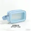 Bolsa Cosmética Transparente de PVC para Mulheres, Nova Bolsa de Maquiagem Portátil de Grande Capacidade à Prova d'Água, Bolsa de Armazenamento para Viagem e Artigos de Higiene Pessoal