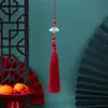 Borla de Nudo de Bambú Estilo Antiguo para Espada, Borla Pequeña, Borla Blanca para Abanico, Accesorios para Vestidos Hanfu Qipao Estilo Antiguo, Accesorios para Ropa al por Mayor