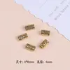 Liga de Ouro Retro Flor de Lótus de Cinco Pétalas Círculo de Contas Qiankun Pulseira Colar DIY Feito à Mão Acessórios de Joia de Liga Venda por Atacado