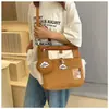 Bolsa de Tote de Nylon Fresca y Dulce Otoño 2026 Gran Capacidad Hombro Único Bolsa para Mujer Cremallera Bolsillo para Teléfono para Uso Diario