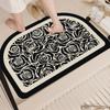 Alfombra de Piso Absorbente de Barro Diatómico Suave para Baño, Alfombra de Puerta de Baño de Alta Gama Antideslizante de Secado Rápido para Pies, Alfombra Resistente a Manchas para Inodoro