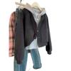 Chaqueta Casual Americana Suelta Corta de Alta Gama para Mujer Otoño e Invierno Nueva Chaqueta Pequeña Chaqueta para Mujer 2025