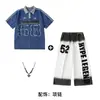 Ropa Moderna Infantil para Street Dance, Trajes de Hip-Hop para Niños para Actuaciones de Batería, Conjuntos de Baile Hip-Hop para Niños, Trajes de Jazz para Niñas