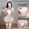 Gato Noturno Sex Lingerie Sexy Puro Desejo Roupas de Enfermeira Role-playing Paixão Vazamento de Leite Tentação Conjunto Grátis de Vestido de Princesa