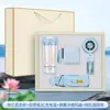 Set de regalo de verano: vaso de agua de lirio del valle, ventilador de pulverización, batería externa, adecuado para ceremonias de inauguración, regalos para clientes y eventos de celebración de los 100 días