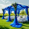 Dropshipping Transfronterizo de Cortinas de Tela Transparente para Decoración de Lugares de Bodas al Aire Libre, Cortinas, Cortinas Transparentes, Cortinas Decorativas y Cortinas de Malla
