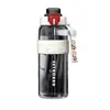 Botella de Agua Deportiva de Gran Capacidad, Vaso de Doble Uso para Estudiantes, Antiescaldaduras para Exteriores, Vaso Ancho para Fitness para Hombres y Mujeres, Botella de Agua Portátil con Popote