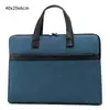Maletín de Negocios en Stock con Logo Impreso, Bolsa para Conferencias Corporativas, Bolsa para Documentos, Maletín Portátil de Tela Oxford, Logo Personalizado