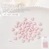 Joias para Nail Art Coração Fita Laço Flor Rasteirinhas Coração de Pêssego Cor de Pele Resina Decoração de Unha Usável 50 Peças