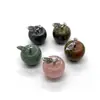 Gema Natural Jade Cristal Rosa Manzana Adornos Amazon Venta Caliente Transfronteriza Regalo de Navidad Adornos DIY
