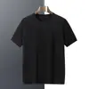 Suéter 100% cachemira pura, lavable a máquina, de manga corta para hombre, ligero, minimalista, otoño/invierno, suéter de punto de cuello redondo