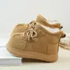 Botas de Nieve para Niñas 2025 Invierno Botas de Algodón con Forro Polar Grueso para Niños Invierno Versátil Antideslizante Niños Medianos y Grandes Cálidas Suela Suave Botas de Algodón