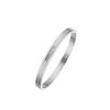 Pulsera de moda transfronteriza pulsera de joyería para mujer pulsera acero inoxidable con taladro hueco hebilla de acero titanio joyería simple coreana