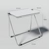 Mesa Plegable de Acrílico Transparente Escritorio Portátil para Oficina Estudio Mesa y Silla Combinación Nórdica Dormitorio Hogar Celebridad de Internet