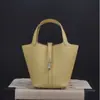 Totalmente Costurado à Mão com Fio Encerado Couro Bovino Camada Superior TC Bolsa de Mão de Luxo Leve Estilo Cesta para Mulheres Fabricante de Bolsa Saco Atacado Transfronteiriço