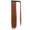 Peluca Europea y Americana Cola de Caballo Extensión de Cabello Lacio Velcro Fibra Química Cola de Caballo Peluca Femenina Cola de Caballo Lista para Usar
