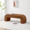 Banco sencillo de piel de cordero con forma de celebridad de Internet para la cama, para sala de estar, tienda de ropa, sofá, banco, puerta de entrada, cambiador de zapatos, taburete para el hogar.