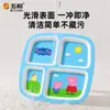 Vajilla de melamina de grado alimenticio Peppa Pig de Wuhe, con licencia oficial, resistente al calor, temática de dibujos animados, lindos platos, tazas, cuencos y cucharas para niños