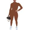 Mono Deportivo de Cuello Redondo Sin Costuras Amazon Transfronterizo Europeo y Americano Personalizado de Fábrica para Mujer Ajustado para Fondo Mono Deportivo para Mujer