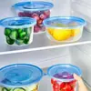Lancheira, recipiente para levar comida rápida, embalagem descartável redonda para levar, apta para micro-ondas, tigela descartável para almoço, caixa prática para fast food