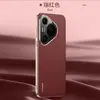 Aplicável à capa de celular Huawei Pura 90 Pro Max textura Nappa P80 Pro cobertura total anti-queda P70 Por couro genuíno